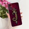 Clear For Samsung Galaxy M31s SM-M317F Cover For Samsung M31s Case Luxury Crown A-Z Letters 2D Flat Pattern Soft Phone Casing
