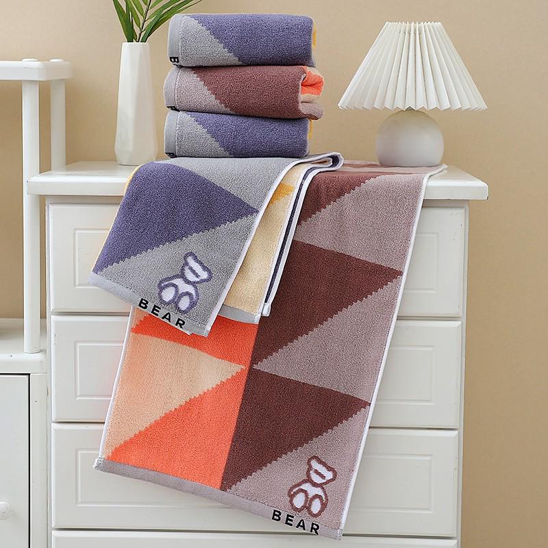 Soft Absorbent Pure Cotton Face Towel for Adults - Thickened, Polyester Blend