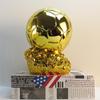 Ornament Trofeu Balonul de Aur: Artizanat Fotbal Rășină, Suvenir Cupa Mondială 2022, În Stoc
