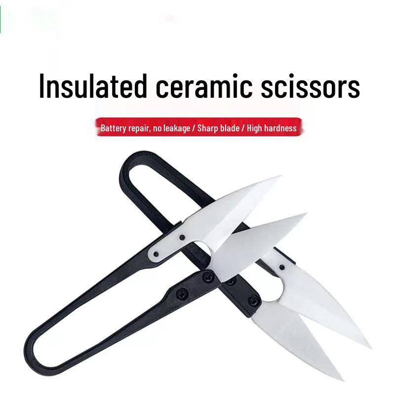 Sharp Durable Insulating Ceramic Yarn Scissors for Electronics and Mobile Phone Repair