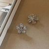 1Ps Delicate Zircon Hollow Flower Ear Clip for Women Girls Fashion Five Petal Flower Ear Cuff No Piercings Earrings Jewelry Gift