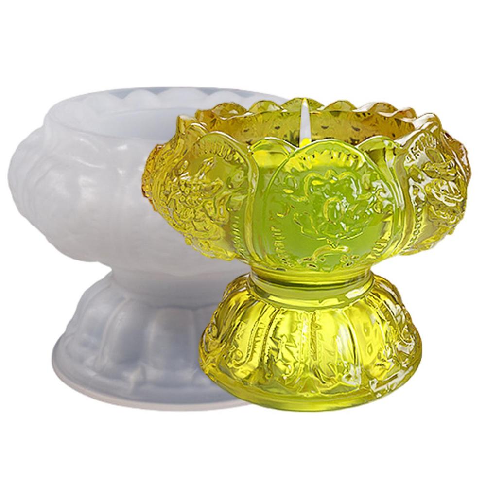 Silicone Flower Candle Mold Flower Shaped Home Decor Resin Casting Silicone Molds Flexible Reusable Art Craft Making Mould For