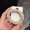 Fashionable Pearl Hair Ties Beautiful Pearl Elastic Hairbands Handmade Headwear Woman Hair Accessories