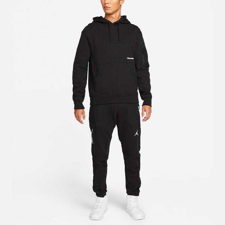 Jordan Engineered Pullover Hoodie Men Tops Black DM7861-010