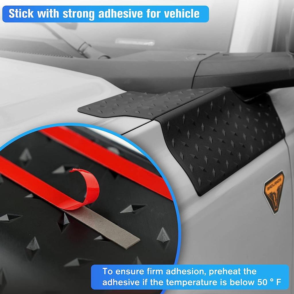 Cowl Body Armor Side Corner Guard Cover For Ford Bronco 2021 2024 2024+ 2/4 Doors Outer Cowling Accessories Corner Guard Trim