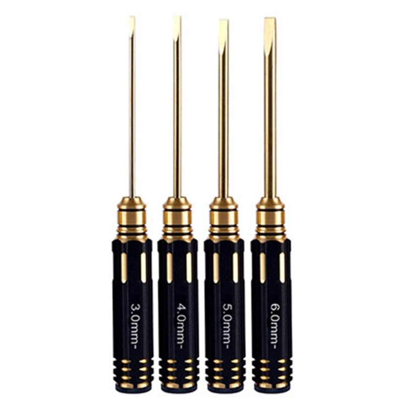 4Pcs Hex Screw Driver Set Metal Hexagon Screwdriver Wrench Tool Kit For Car Helicopter Fpv Screw Driver Set