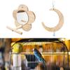 Hanging Swing for Parakeets, Moon Shape Perch Bird Climbing and Play