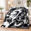 SC Freiburg FC Printed Flannel Blanket Warm Comfort Bed Throw For Indoor Home Decoration