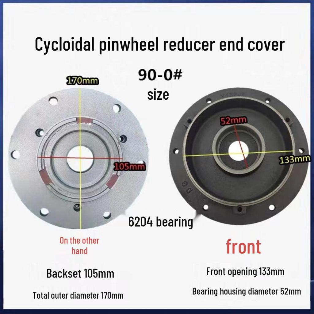 Cycloidal Pinwheel Reducer Motor Front & Flange Cover BX Joint Y80/90/100
