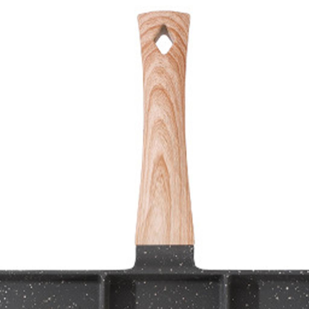 Divided Grill Maifan Stone Coating Aluminum Uniform Heating Anti Stick Multifunctional 4 Section Breakfast Pan for