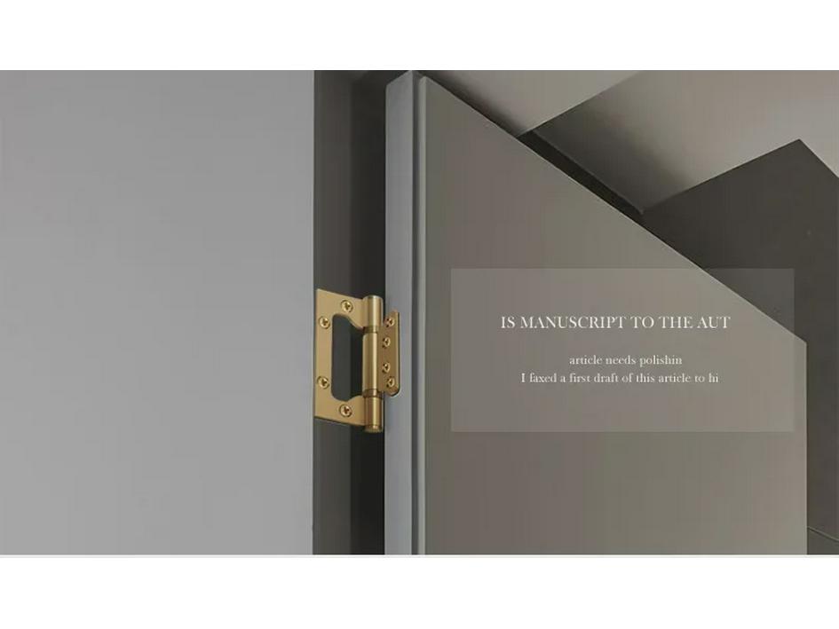 Haoti 4-Inch Stainless Steel Mother-and-Child Hinge for Wooden Doors