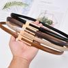 Korean Retro Small Belt, Thin Black, Simple and Versatile Belt Decoration, Paired with Skirt, Suit, Jeans, Belt for Women