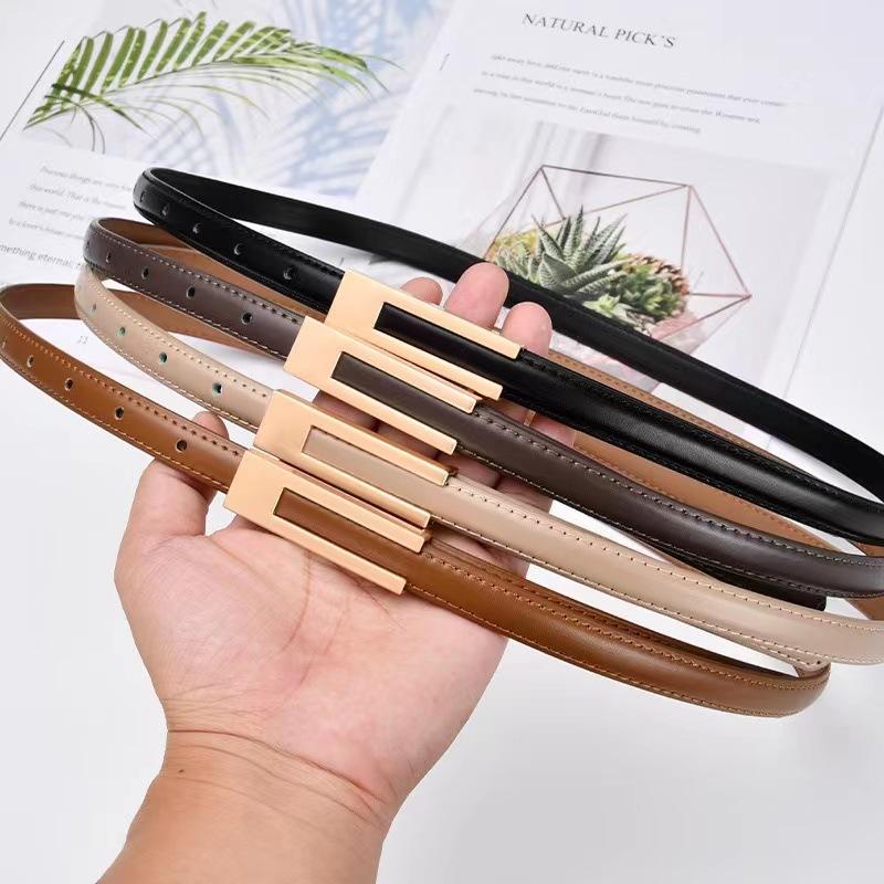 Korean Retro Small Belt, Thin Black, Simple and Versatile Belt Decoration, Paired with Skirt, Suit, Jeans, Belt for Women