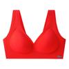 Traceless Underwear Women's Vest Type Thin Comfortable Nude Feeling Gathering Integrated Fixed Cup No Steel Ring Sports Bra -