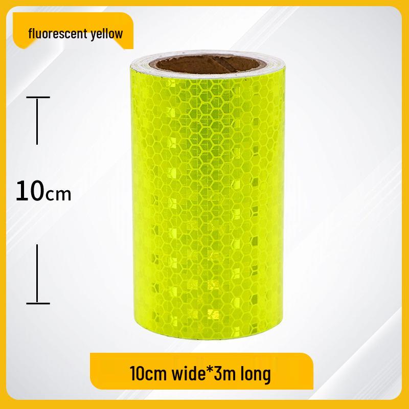 Night Safety Anti-Collision Reflective Strips - Traffic Warning Stickers with Microprismatic Film