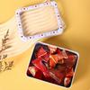 Tinplate Storage Box Valentine's Day Treats Container Tinplate Cookie Box With Clear Window For Food Candy Snack Chocolate