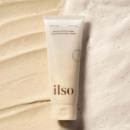 ilso Grain Potato Cleansing Pack Foam 150ml (+Facial Cleansing Brush + Potato Sticker) (Busil Potato Collaboration)