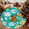 Scooby Pattern Round Rug, Indoor/Outdoor Mat, for Picnic, Gameroom, Bedroom, Office, Living Room, Home Decor Carpet, Birthday Gift
