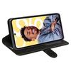 For Realme C55 Shockproof Crazy Horse Texture Phone Case PU Leather Wallet Flip Stand Cover