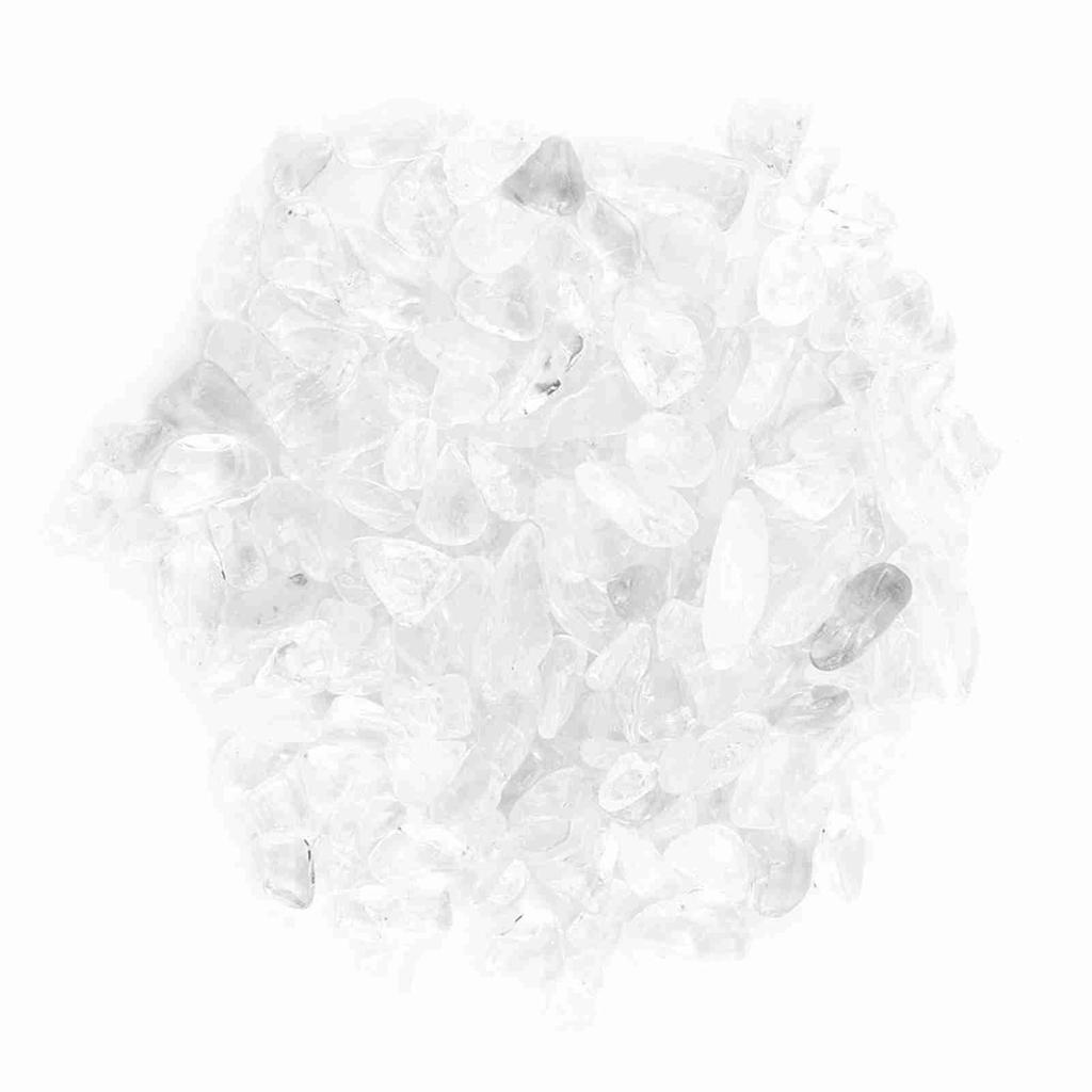 Trommelsteinsplitter, zerkleinerte natürliche Bergkristallstücke