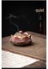 Hand-Painted Doucai Lotus Ceramic Incense Burner - Ancient Style Aromatherapy Flower Design