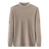 Men's Sweater Sweater Top Turtleneck Thick Winter Crewneck Dad Base Shirt Tide Solid Color