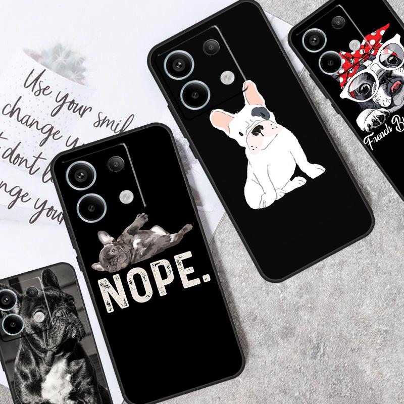 French Bulldog Dog Case For Redmi Note 13 Pro 9 10 11 12 Pro Plus 9S 10S 11S 12S Cover For Redmi 12C 10C 13C
