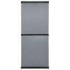 Garden Storage Cabinet with 3 Shelves Gray & Black 68 x 40 x 168 cm