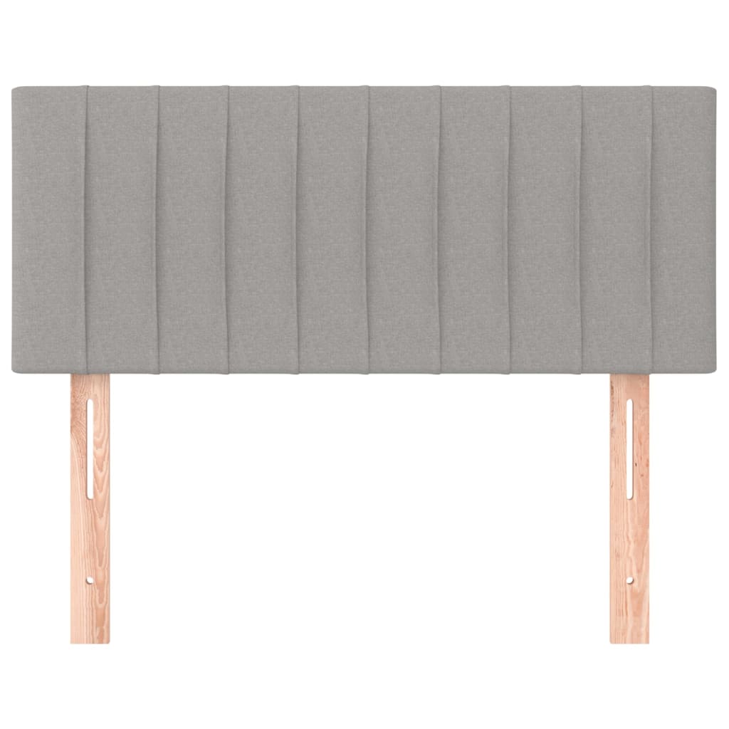 Vidaxl Bed Headboard, Light Grey, 90X5X78/88 Cm, Fabric