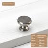 Home Decoration Silver Aluminum Single Hole Handle Modern Wardrobe Drawer Round Knob Kitchen Cabinet Furniture Small Door Handle