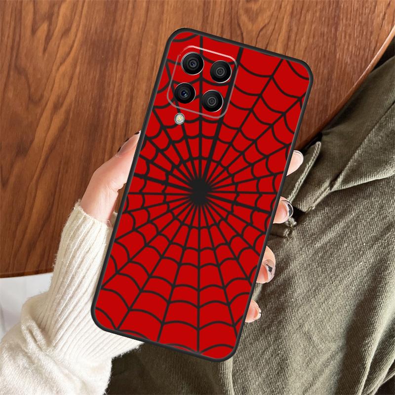 Spider Web Head Mask Case For Samsung Galaxy M06 M16 M36 M56 M33 M15 M55 M31 M13 M12 M14 M53 M32 M52 M35 M34 M54