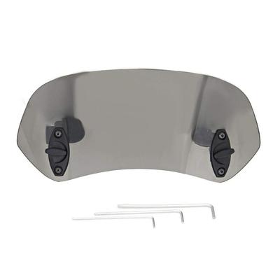 Yosoo. Motorcycle Windshield, 285mm Length, Black, Universal Fit, ABS Plastic.