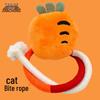 Zanpet Carrot Rope Cat Teaser & Teething Toy