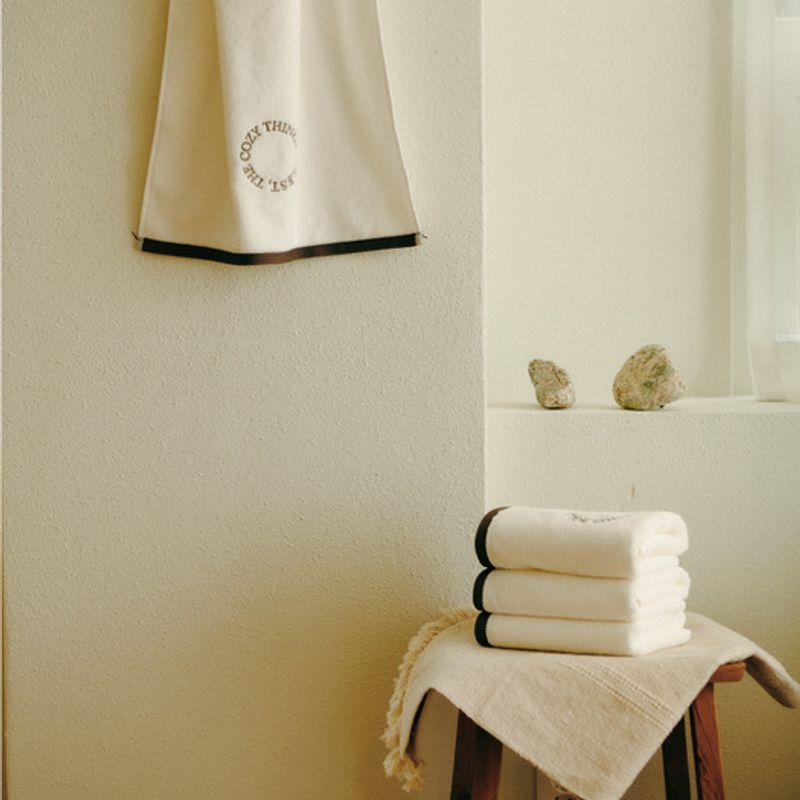 Solest Cotton & Bamboo Fabric Whip Towel Acne Antibacterial 240g Hotel Towel, 4-Piece Convenient Packaging