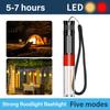 LED Mini Flashlight with 5 Lighting Modes Multifunctional Torch Lamp USB Rechargeable Light Outdoor Waterproof Camping Lantern