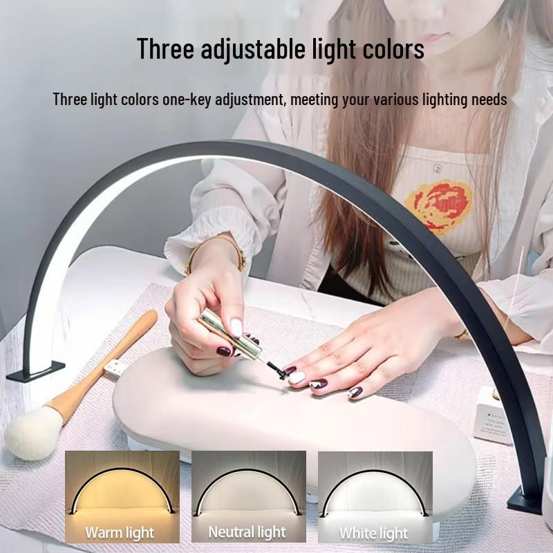 Luce Beauty LED Tricolore a Mezzaluna per Skincare, Extension Ciglia e Tatuaggi