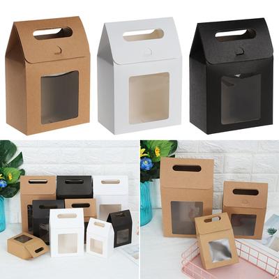 Party Supplies Kids Gift Clear PVC Window Paper Gift Package Candy Wrapping Bag Present Case