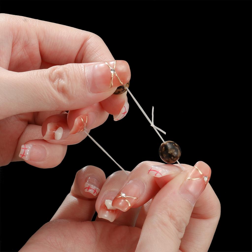 80 Meter/Karton DIY Kristall Perlen Stretch Elastisches Fadenband mit Box Bunt 0,8 mm Flaches Perlenband Schmuckherstellung Zubehör