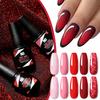 Nee Jolie Glitter Gel Nail Polish Set Base Top Coat Long Lasting Shiny Manicure Kit