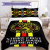 Cobra Kai 3pcs Bedding Set Duvet Cover Closure Includes 1 Duvet Cover & 2 Pillowcases for All Seasons Bedroom Home Dorm Decor