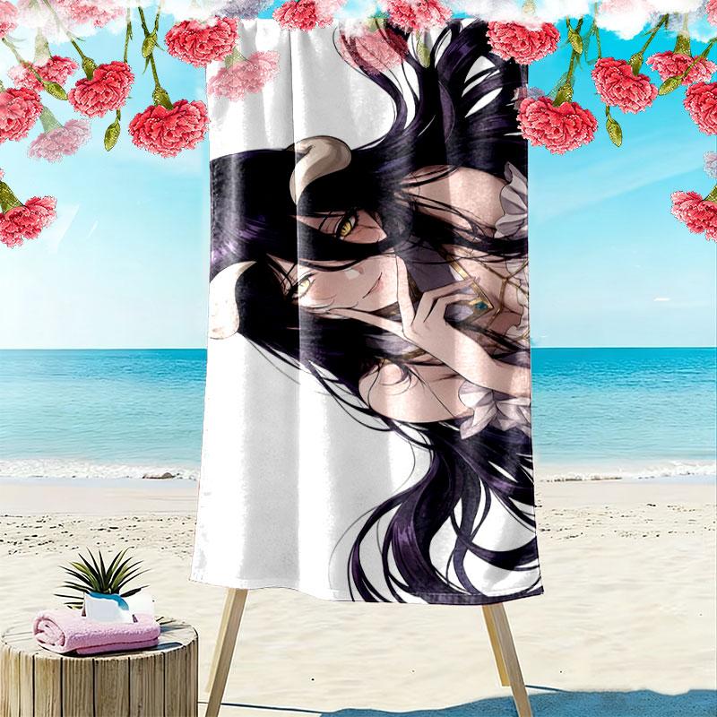 Albedo Print Beach Towel, Large Soft Quick Dry Towel for Beach Camping Swimming