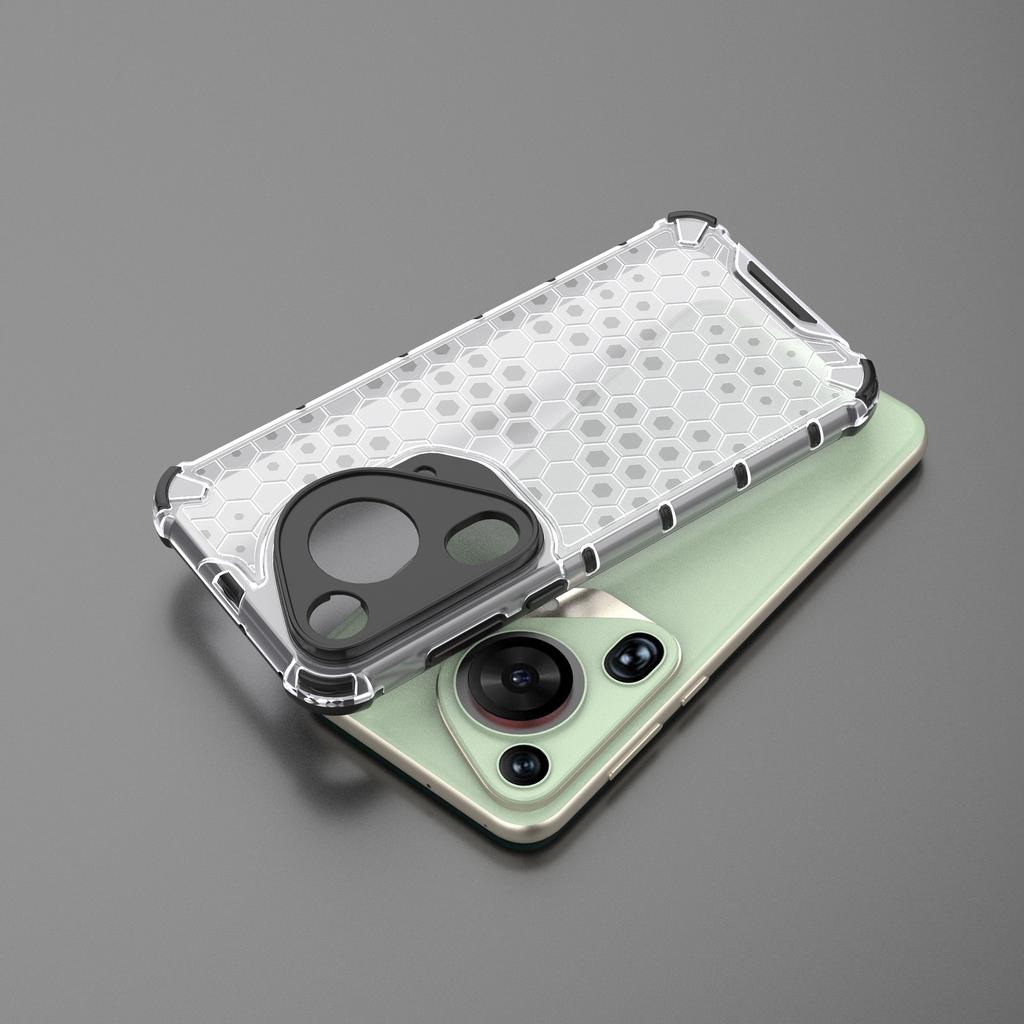 For Huawei Pura 70 Ultra Case Honeycomb Design PC+TPU Hybrid Phone Cover