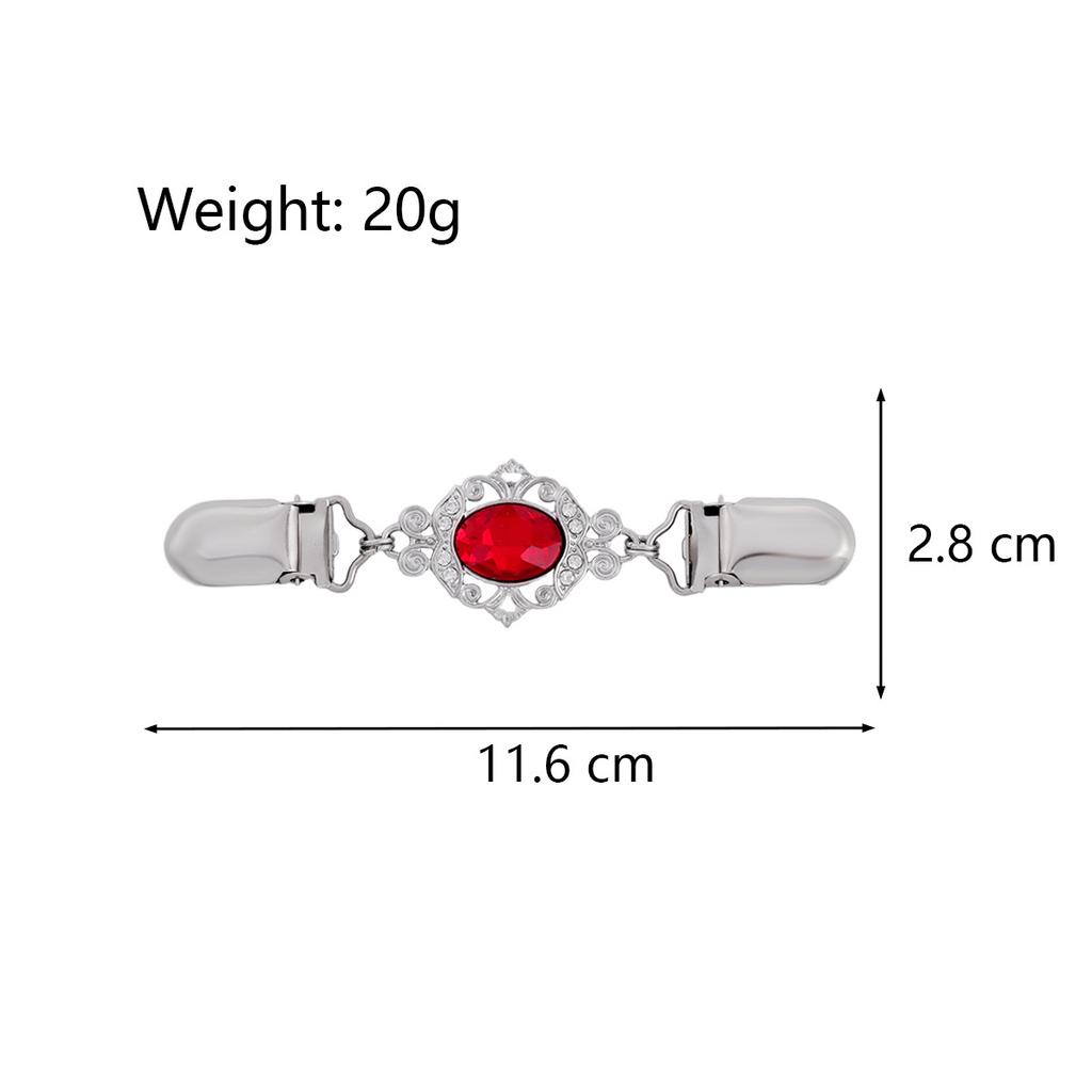 New Pearl Rhinestone Brooch for Women Sweater Clips Vintage Cardigan Shawl Clasp Waist Fixing Button Badge Jewelry Accessory