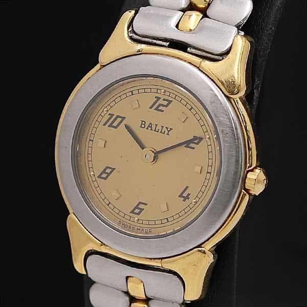 Used [Bally] Gold Dial Swiss Made QZ Ladies Watch