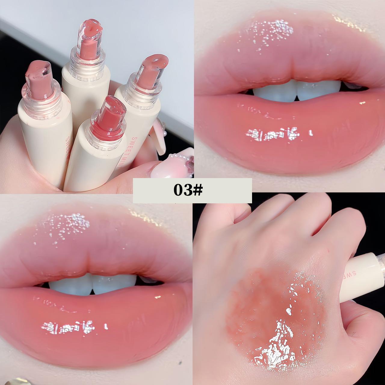 

СЛАДКАЯ МЯТА Желе для губ Блеск для губ Увлажняющий Осветляющий для губ Зеркальный блеск для губ