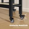 Folding Table Table With Folding Function And Open Shelf Mobile Kitchen Table For Dining Room Small Rooms Natural