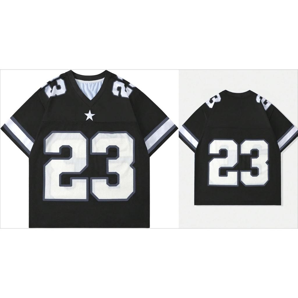 Men's and Women's Digital Pattern Jersey Short Sleeve Stripe Casual T-shirt Sports Shirt T-shirt