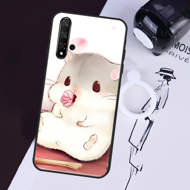 Rabbit Mouse Hamster Case For Huawei P40 P20 P30 Lite Nova 11i 8i 3i 9 10 SE 11 Pro 5T Y91 Y90 Y70 Y61 Y60 Cover
