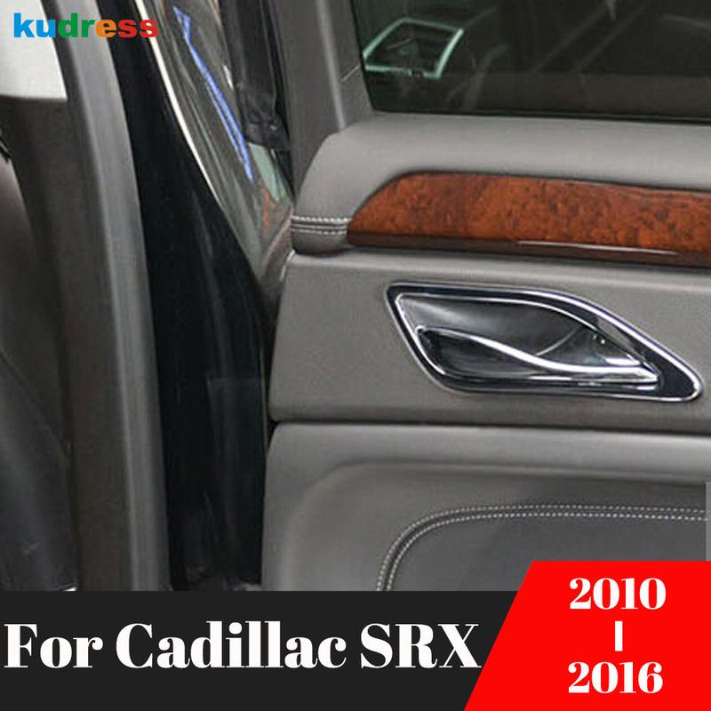 For Cadillac SRX 2010 2011 2012 2013 2014 2015 2016 Stainless Steel Inner Door Handle Bowl Cover Trim Car Interior Accessories