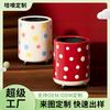 Trash Can High Value Household Living Room Bedroom Light Luxury Kitchen Large Large Capacity Double Layer Plastic Trash Can with Wheels
